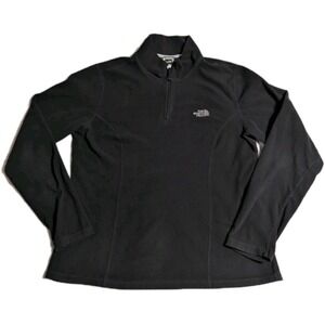 The North Face Womens TKA 100 Fleece 1/4 Zip Black Large